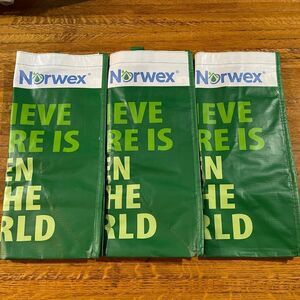 Norwex Reusable Grocery Bag with BacLock Set of 3 NWOT